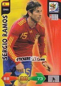 Sticker Sergio Ramos - FIFA World Cup South Africa 2010. Adrenalyn XL n. 127 - Panini