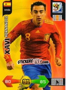 Figurina Xavi Hernandez - FIFA World Cup South Africa 2010. Adrenalyn XL - Panini