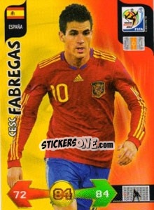 Sticker Cesc Fabregas - FIFA World Cup South Africa 2010. Adrenalyn XL n. 132 - Panini