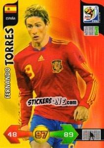 Sticker Fernando Torres - FIFA World Cup South Africa 2010. Adrenalyn XL n. 136 - Panini