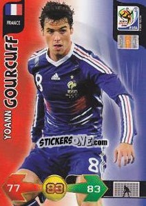 Sticker Yoann Gourcuff - FIFA World Cup South Africa 2010. Adrenalyn XL n. 150 - Panini