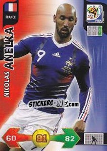 Sticker Nicolas Anelka - FIFA World Cup South Africa 2010. Adrenalyn XL - Panini
