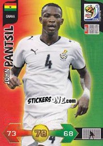 Sticker John Pantsil - FIFA World Cup South Africa 2010. Adrenalyn XL n. 163 - Panini
