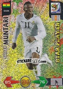 Sticker Sulley Muntari - FIFA World Cup South Africa 2010. Adrenalyn XL - Panini