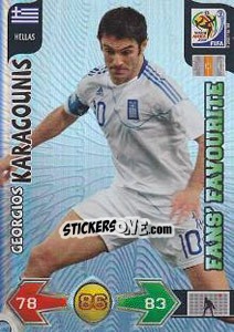 Sticker Giorgos Karagounis - FIFA World Cup South Africa 2010. Adrenalyn XL - Panini