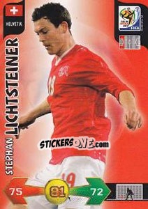 Figurina Stephan Lichtsteiner - FIFA World Cup South Africa 2010. Adrenalyn XL - Panini