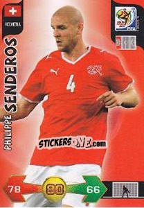 Sticker Philippe Senderos - FIFA World Cup South Africa 2010. Adrenalyn XL - Panini