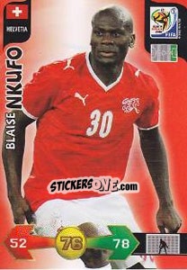 Sticker Blaise Nkufo - FIFA World Cup South Africa 2010. Adrenalyn XL n. 187 - Panini