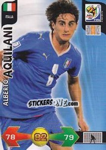 Cromo Alberto Aquilani - FIFA World Cup South Africa 2010. Adrenalyn XL - Panini