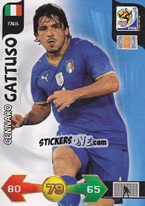 Figurina Gennaro Gattuso - FIFA World Cup South Africa 2010. Adrenalyn XL - Panini