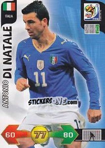 Cromo Antonio Di Natale - FIFA World Cup South Africa 2010. Adrenalyn XL - Panini