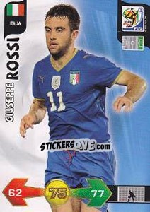 Sticker Giuseppe Rossi - FIFA World Cup South Africa 2010. Adrenalyn XL n. 209 - Panini