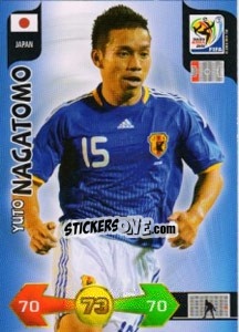 Cromo Yuto Nagatomo - FIFA World Cup South Africa 2010. Adrenalyn XL - Panini