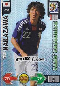 Sticker Yuji Nakazawa - FIFA World Cup South Africa 2010. Adrenalyn XL - Panini