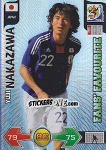 Sticker Yuji Nakazawa - FIFA World Cup South Africa 2010. Adrenalyn XL n. 227 - Panini