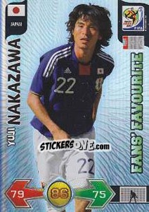 Cromo Yuji Nakazawa - FIFA World Cup South Africa 2010. Adrenalyn XL - Panini