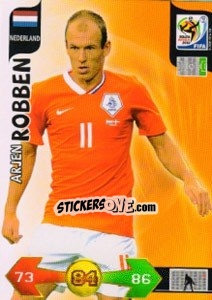 Sticker Arjen Robben - FIFA World Cup South Africa 2010. Adrenalyn XL n. 249 - Panini