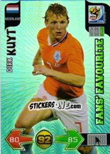 Sticker Dirk Kuyt - FIFA World Cup South Africa 2010. Adrenalyn XL - Panini