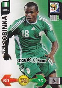 Sticker Victor Obinna - FIFA World Cup South Africa 2010. Adrenalyn XL - Panini