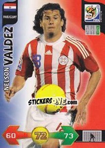 Cromo Nelson Valdez - FIFA World Cup South Africa 2010. Adrenalyn XL - Panini