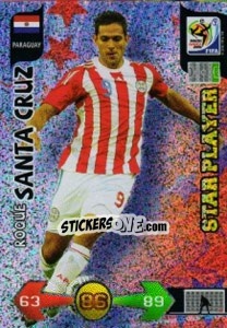 Figurina Roque Santa Cruz - FIFA World Cup South Africa 2010. Adrenalyn XL - Panini