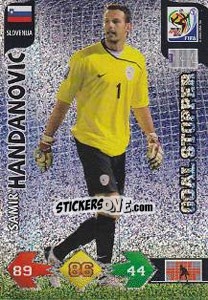 Sticker Samir Handanovic - FIFA World Cup South Africa 2010. Adrenalyn XL n. 299 - Panini