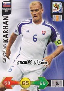 Cromo Miroslav Karhan - FIFA World Cup South Africa 2010. Adrenalyn XL - Panini