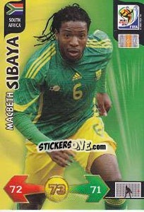 Figurina Macbeth Sibaya - FIFA World Cup South Africa 2010. Adrenalyn XL - Panini