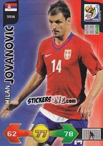 Sticker Milan Jovanovic - FIFA World Cup South Africa 2010. Adrenalyn XL n. 328 - Panini