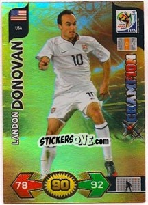 Figurina Landon Donovan - FIFA World Cup South Africa 2010. Adrenalyn XL - Panini