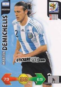Sticker Martin Demichelis - FIFA World Cup South Africa 2010. Adrenalyn XL - Panini