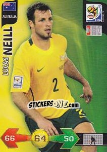 Sticker Lucas Neill - FIFA World Cup South Africa 2010. Adrenalyn XL - Panini