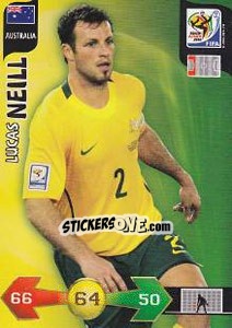 Sticker Lucas Neill - FIFA World Cup South Africa 2010. Adrenalyn XL n. 26 - Panini