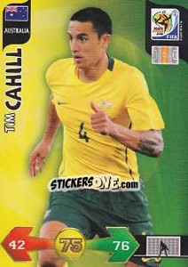 Sticker Tim Cahill - FIFA World Cup South Africa 2010. Adrenalyn XL n. 28 - Panini