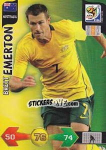 Sticker Brett Emerton - FIFA World Cup South Africa 2010. Adrenalyn XL - Panini