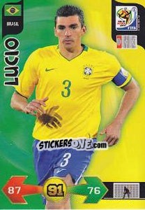 Cromo Lucio - FIFA World Cup South Africa 2010. Adrenalyn XL - Panini