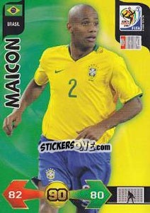 Sticker Maicon - FIFA World Cup South Africa 2010. Adrenalyn XL n. 35 - Panini