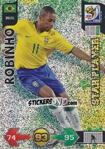 Sticker Robinho - FIFA World Cup South Africa 2010. Adrenalyn XL - Panini