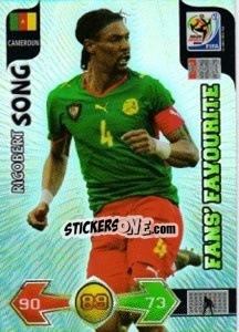 Cromo Rigobert Song - FIFA World Cup South Africa 2010. Adrenalyn XL - Panini