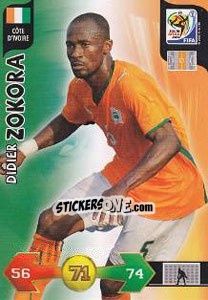 Sticker Didier Zokora - FIFA World Cup South Africa 2010. Adrenalyn XL - Panini