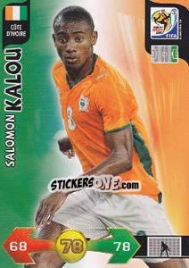 Sticker Salomon Kalou - FIFA World Cup South Africa 2010. Adrenalyn XL n. 70 - Panini