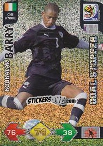 Sticker Boubacar Barry - FIFA World Cup South Africa 2010. Adrenalyn XL n. 74 - Panini