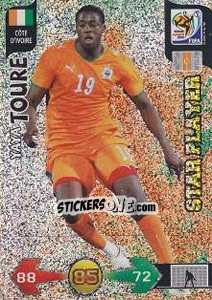 Sticker Yaya Toure - FIFA World Cup South Africa 2010. Adrenalyn XL n. 75 - Panini