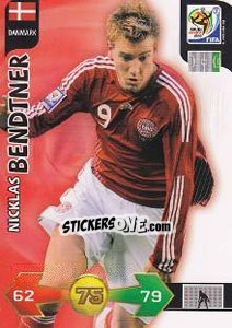 Sticker Nicklas Bendtner - FIFA World Cup South Africa 2010. Adrenalyn XL n. 82 - Panini