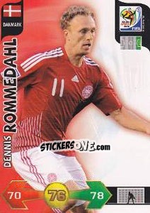 Sticker Dennis Rommedahl - FIFA World Cup South Africa 2010. Adrenalyn XL - Panini