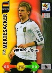 Sticker Per Mertesacker - FIFA World Cup South Africa 2010. Adrenalyn XL n. 91 - Panini