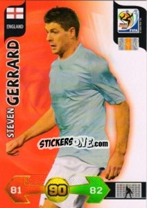 Sticker Steven Gerrard - FIFA World Cup South Africa 2010. Adrenalyn XL n. 111 - Panini