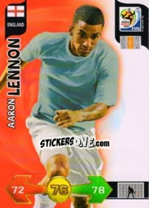 Sticker Aaron Lennon - FIFA World Cup South Africa 2010. Adrenalyn XL - Panini