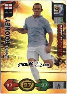 Sticker Wayne Rooney - FIFA World Cup South Africa 2010. Adrenalyn XL n. 121 - Panini