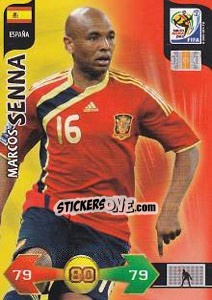 Sticker Marcos Senna - FIFA World Cup South Africa 2010. Adrenalyn XL - Panini